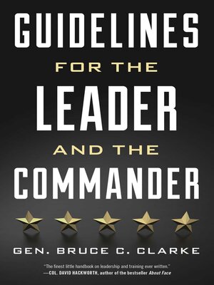 cover image of Guidelines for the Leader and the Commander